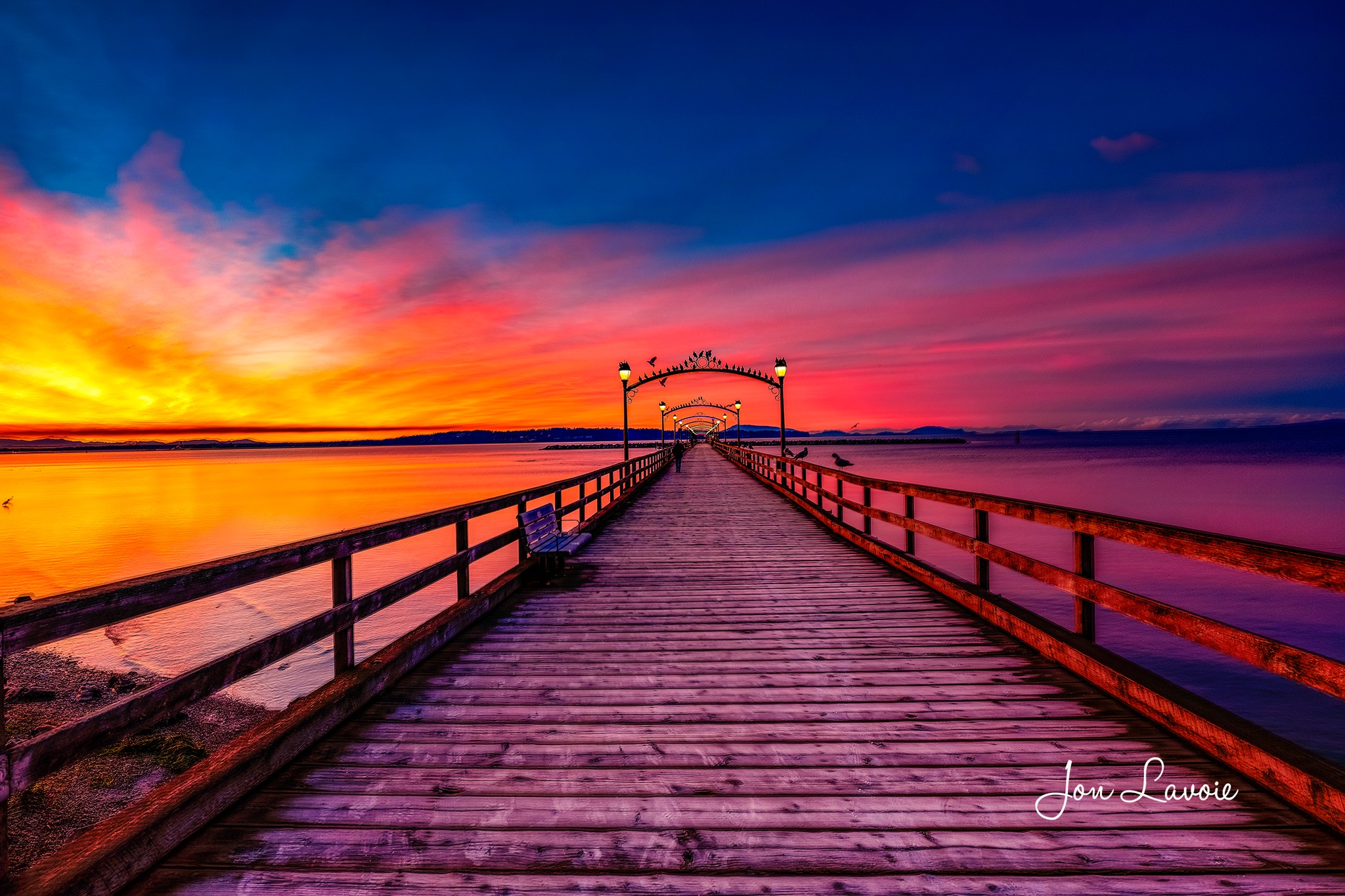 White Rock seaside sunset photography by Jon Lavoie